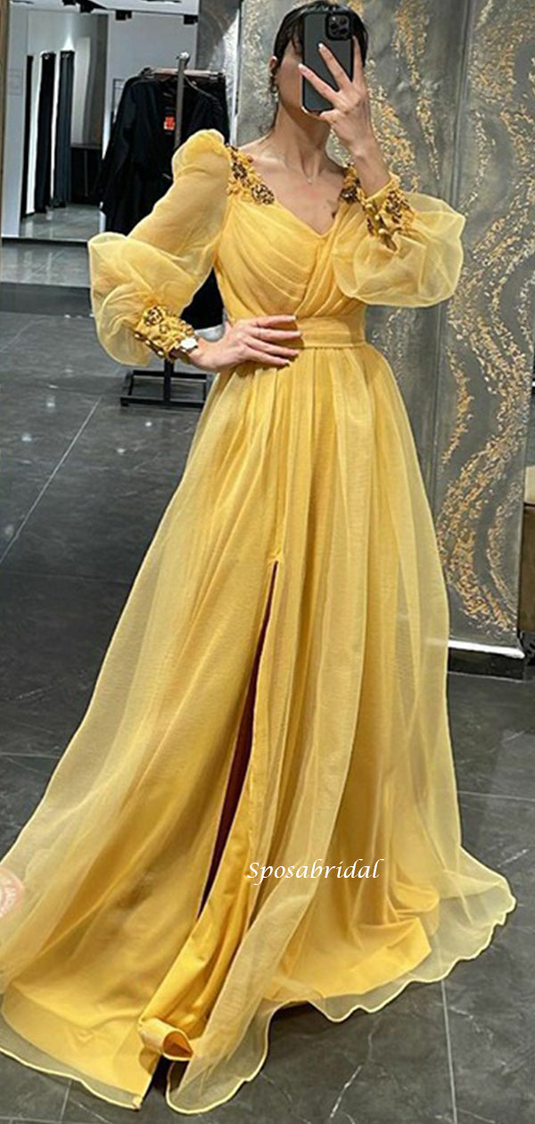 GLAMESIDE Women Rayon Beautiful Yellow Long Gown